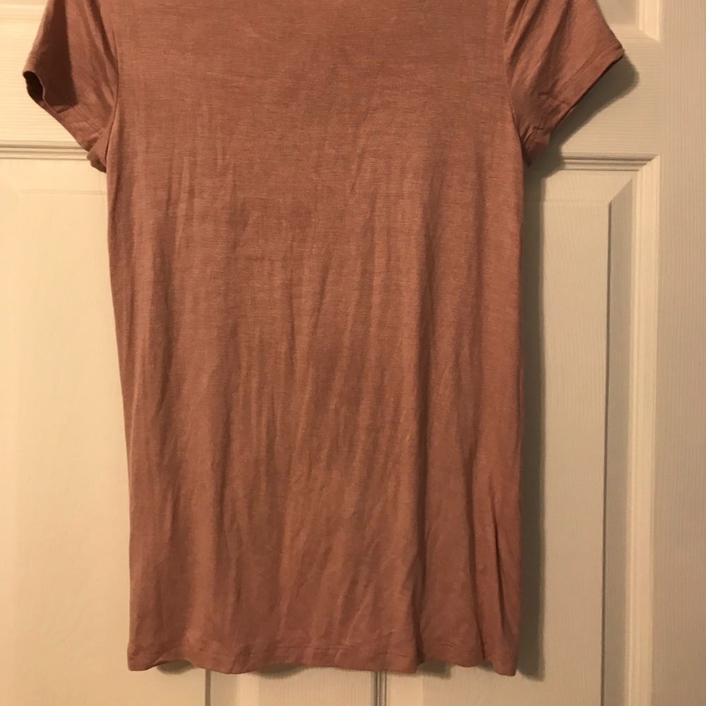 Pink short sleeve twist/knot top - Picture 4 of 4